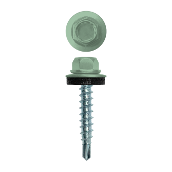 фото Саморез кровельный 4,8х29 (250шт) сверло №1 RAL 6019 Центр Кровли картинка Саморез кровельный 4,8х29 (250шт) сверло №1 RAL 6019 Центр Кровли