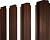Штакетник П-образный B фигурный Grand Line 0,45 Print Elite Choco Wood TwinColor Центр Кровли