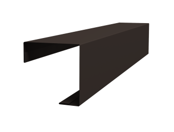 картинка Угол внешний простой фальц Grand Line 0,5 Velur RR 32 темно-коричневый (3м) Центр Кровли