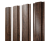 Штакетник Прямоугольный с прямым резом 0,45 Print Premium Antique Wood TwinColor Центр Кровли