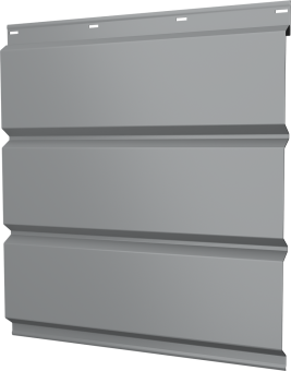 картинка Софит металлический Классик Grand Line без перфорации 0,45 Drap с пленкой RAL 7004 сигнальный серый Центр Кровли