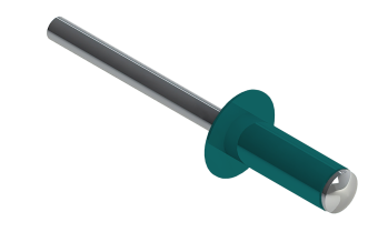 картинка Заклёпка вытяжная Daxmer 4,0х10 RAL 5021 (10х1000шт) ал/ст Центр Кровли