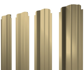 фото Штакетник П-образный B фигурный 0,45 PE RAL 1014 слоновая кость Центр Кровли картинка Штакетник П-образный B фигурный 0,45 PE RAL 1014 слоновая кость Центр Кровли