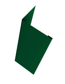 картинка Нащельник (для калиток и ворот) 25х35 жалюзи Milan, Tokyo, Palermo 0,45 PE-Double RAL 6005 зеленый мох (L2,0) Центр Кровли