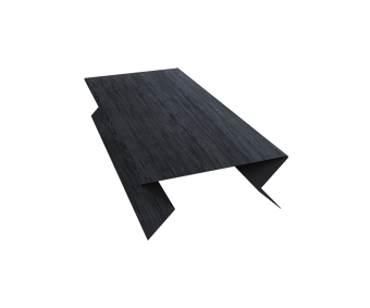 картинка Планка угла внешнего составная нижняя 0,45 Print Premium Grey Wood TwinColor (2м) Центр Кровли