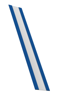 картинка Крепежная планка жалюзи Milan, Milan Slim, Tokyo 0,45 PE RAL 5005 сигнальный синий (2м) Центр Кровли
