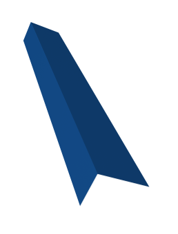 картинка Планка на коньковый аэратор 30х20 Grand Line Фартук S8 0,5 Сатин с пленкой RAL 5005 сигнальный синий (3м) Центр Кровли