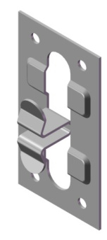 картинка Пластина кляммерная вертикальная AR П38х10х1,2 НС 430 Центр Кровли