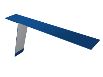 фото Планка карнизная фальц Grand Line 130х80 0,45 PE с пленкой RAL 5005 сигнальный синий (2м) Центр Кровли картинка Планка карнизная фальц Grand Line 130х80 0,45 PE с пленкой RAL 5005 сигнальный синий (2м) Центр Кровли