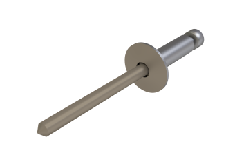 картинка Заклёпка вытяжная Daxmer 4,8х21х14 (200шт) нерж/нерж RAL 1035 Центр Кровли