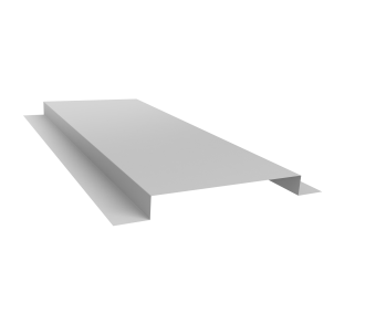 картинка Планка кожуха сегментного 150 0,5 Satin с пленкой RAL 9003 сигнальный белый (1,2м) Центр Кровли