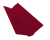 Планка ендовы верхней фигурной 100x100 0,45 PE с пленкой RAL 3003 рубиново-красный (3м) Центр Кровли