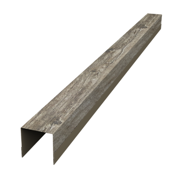 картинка Планка вертикальная обратная для забора жалюзи Palermo 0,45 Print Elite Nordic Wood TwinColor (2м) Центр Кровли