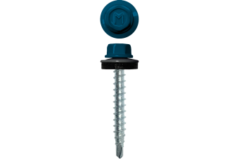 картинка Саморез кровельный Daxmer 4,8х29 (250шт) сверло №1 RAL 5019 Центр Кровли