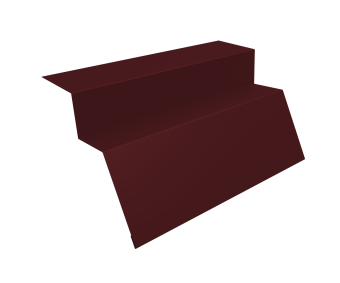 фото Планка карнизная для металлочерепицы квинта Uno 0,45 PE-Double с пленкой RAL 3005 красное вино (3м) Центр Кровли картинка Планка карнизная для металлочерепицы квинта Uno 0,45 PE-Double с пленкой RAL 3005 красное вино (3м) Центр Кровли