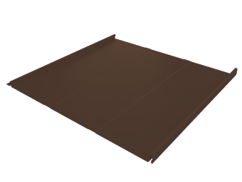 картинка Фальц двойной стоячий Line Grand Line 0,5 Atlas X с пленкой на замках RAL 8017 шоколад Центр Кровли