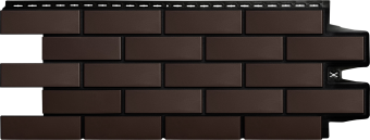 картинка Фасадная панель Grand Line Клинкерный кирпич Design шоколадный со швом RAL 9005 Центр Кровли