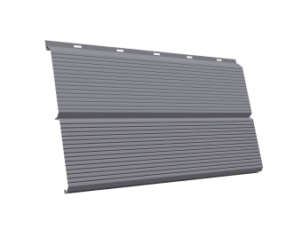 картинка ЭкоБрус 0,345 Gofr Grand Line 0,5 Satin RAL 7004 сигнальный серый Центр Кровли