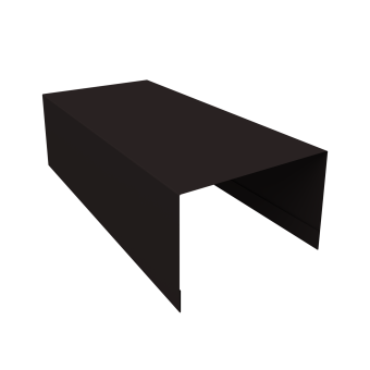 фото Крышка для забора из сайдинга (Блок-хаус new) 0,45 Drap-Dl TX RAL 9005 черный (3м) Центр Кровли картинка Крышка для забора из сайдинга (Блок-хаус new) 0,45 Drap-Dl TX RAL 9005 черный (3м) Центр Кровли