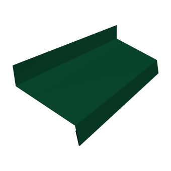 картинка Отлив простой 50 0,45 PE-Double с пленкой RAL 6005 зеленый мох (2м) Центр Кровли