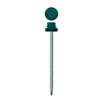 картинка Саморез кровельный Daxmer 4,8х70 (100шт) сверло №1 RAL 5021 Центр Кровли