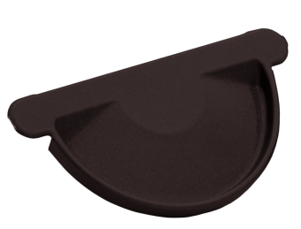 картинка Заглушка торцевая универсальная 125 мм Matte PU RAL 9005 Центр Кровли