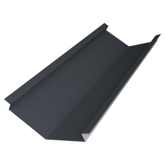 фото Планка ендовы нижней для композитной черепицы 140х140 Grand Line 0,5 Сатин с пленкой RAL 7024 мокрый асфальт (3м) Центр Кровли картинка Планка ендовы нижней для композитной черепицы 140х140 Grand Line 0,5 Сатин с пленкой RAL 7024 мокрый асфальт (3м) Центр Кровли