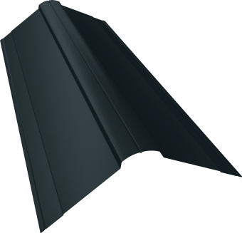 фото Планка конька фигурного 150х150 Grand Line 0,5 Сатин матовый ТХ RAL 7016 антрацитово-серый (3м) Центр Кровли картинка Планка конька фигурного 150х150 Grand Line 0,5 Сатин матовый ТХ RAL 7016 антрацитово-серый (3м) Центр Кровли