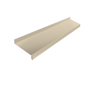 картинка Отлив простой 100 0,45 Print Elite Milky Wood TwinColor (2м) Центр Кровли