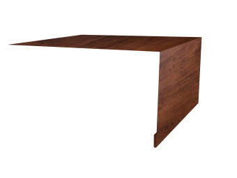 картинка Планка околооконная простая 250х75 0,45 Print-Double Premium Cherry Wood Fresh (3м) Центр Кровли