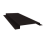 Планка кожуха сегментного 150 0,5 Velur X RAL 9005 черный (1,2м) Центр Кровли