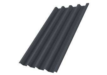 картинка Профнастил Н60R v01 0,5 Satin Matt TX RAL 7024 мокрый асфальт Центр Кровли