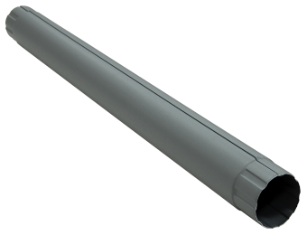 картинка Труба круглая соединительная 90мм 1м Matte PU RAL 7024 Центр Кровли