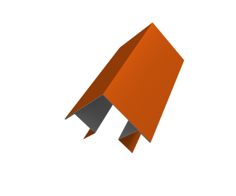 фото Угол внешний сложный Кликфальц Pro 0,45 PE с пленкой RAL 2004 оранжевый (3м) Центр Кровли картинка Угол внешний сложный Кликфальц Pro 0,45 PE с пленкой RAL 2004 оранжевый (3м) Центр Кровли