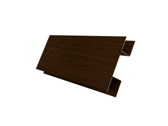 фото Планка H-образная Экобрус 0,45 Print Elite Choco Wood TwinColor (2м) Центр Кровли картинка Планка H-образная Экобрус 0,45 Print Elite Choco Wood TwinColor (2м) Центр Кровли