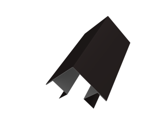 картинка Угол внешний сложный Кликфальц Pro 0,5 Velur X RAL 9005 черный (3м) Центр Кровли