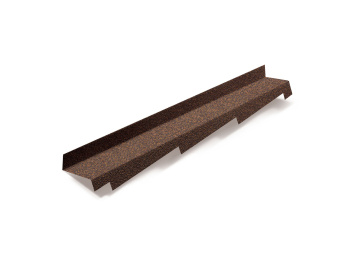 картинка Планка примыкания правая для композитной черепицы Metrotile кофе (1,25м) Центр Кровли