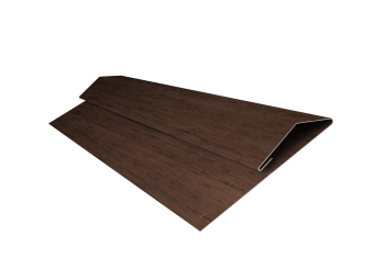 картинка Планка стартово-финишная Экобрус Grand Line 0,45 Print-Double Premium Antique Wood (3м) Центр Кровли