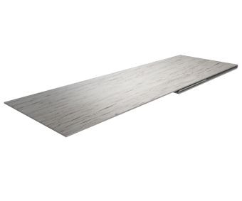 картинка Планка финишная 48х25 0,45 Print Elite Snow Wood TwinColor (2м) Центр Кровли