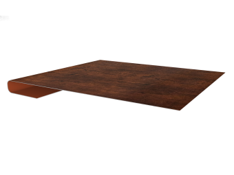 картинка Планка завершающая 0,4 Print Premium Cherry Wood Dark FTC (3м) Центр Кровли