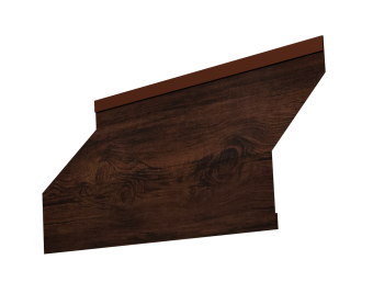 картинка Ламель забора жалюзи Milan new 0,45 Print Elite с пленкой Cherry Wood TwinColor Центр Кровли