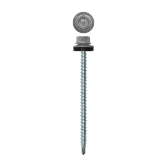 картинка Саморез кровельный Daxmer 4,8х80 (100шт) сверло №1 RAL 7035 Центр Кровли