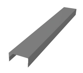 фото Крышка забора для горизонтального монтажа штакетника 0,45 PE RAL 9006 бело-алюминиевый (3м) Центр Кровли картинка Крышка забора для горизонтального монтажа штакетника 0,45 PE RAL 9006 бело-алюминиевый (3м) Центр Кровли