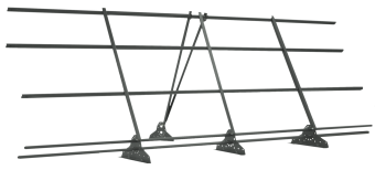картинка Ограждение кровельное со снегозадержателем на фальц Grand Line 1,2х3м RAL 7005 Центр Кровли