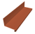 Планка примыкание нижнее к трубе для Кликфальц Pro Grand Line 0,5 Velur X RAL 8004 терракота (3м) Центр Кровли