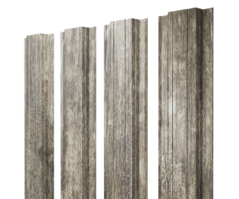 картинка Штакетник Прямоугольный с прямым резом 0,45 Print Elite Nordic Wood TwinColor Центр Кровли
