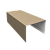 Крышка для забора из сайдинга ЭкоБрус 0,45 Print Elite Milky Wood TwinColor (2,5м) Центр Кровли