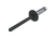 Заклёпка вытяжная Daxmer 4,8х21х14 (200шт) нерж/нерж RAL 9011 Центр Кровли