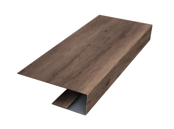 картинка J-Профиль 12мм 0,45 Print Premium Almond Wood Fresh (3м) Центр Кровли