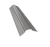 Планка конька фигурного 70x70 0,45 PE с пленкой RAL 9006 бело-алюминиевый (2м) Центр Кровли